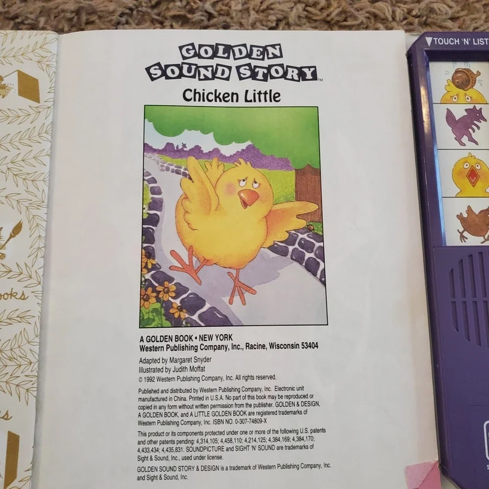 Little Golden Book Vintage Sound Story Chicken Little Tested And Works